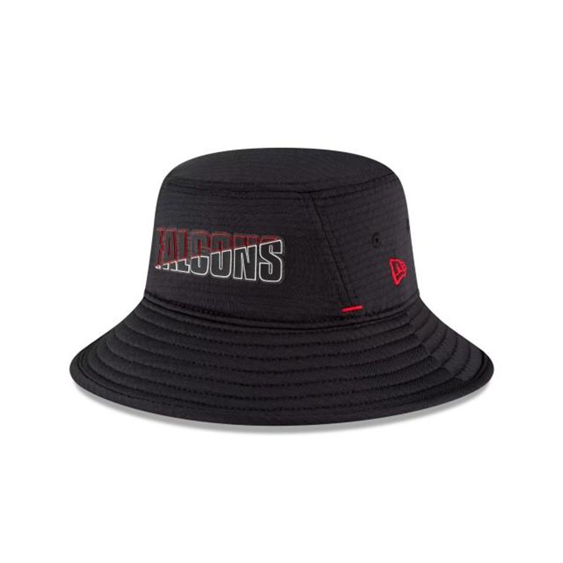 NFL Atlanta Falcons Official Summer Sideline Stretch (RZI2262) - Black New Era Bucket Hats